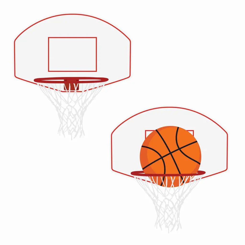 diameter of a basketball hoop