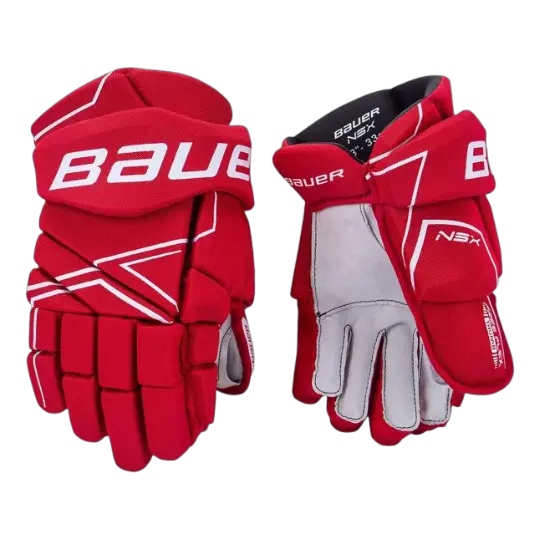 Bauer S18 NSX Senior Hockey Gloves - Ergo Flex Thumb, Nash Palm with Overlay